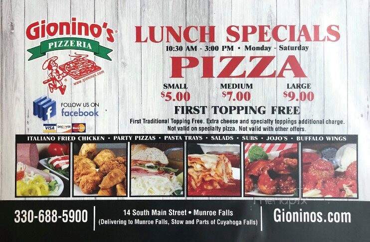 Gionino's Pizzeria - Munroe Falls, OH