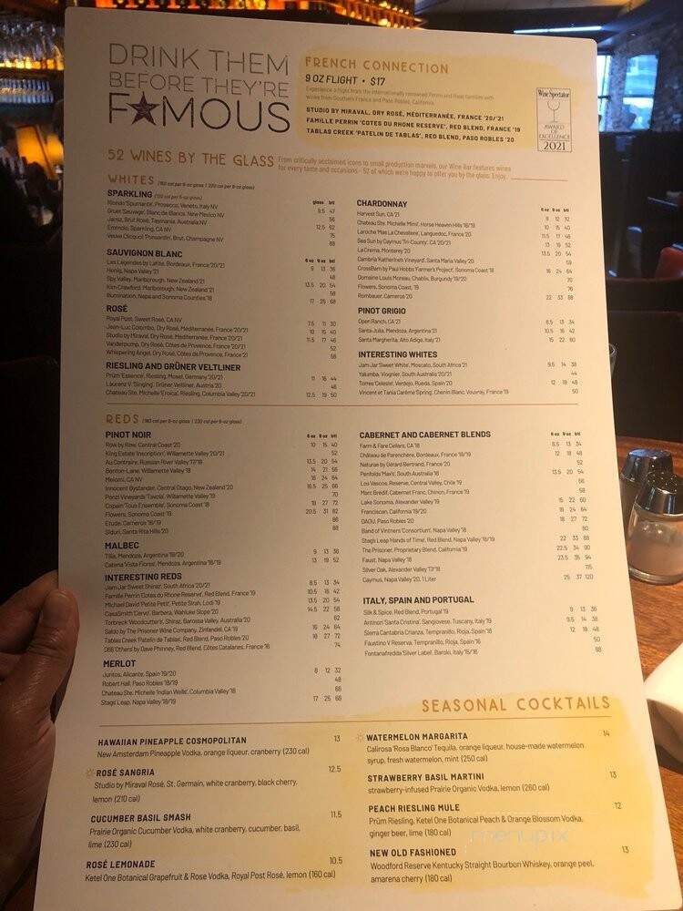 Seasons 52 - Burlington, MA menu_pic