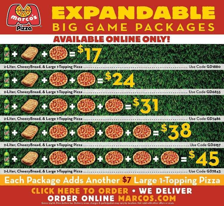 Marco's Pizza - Evans, GA menu_pic
