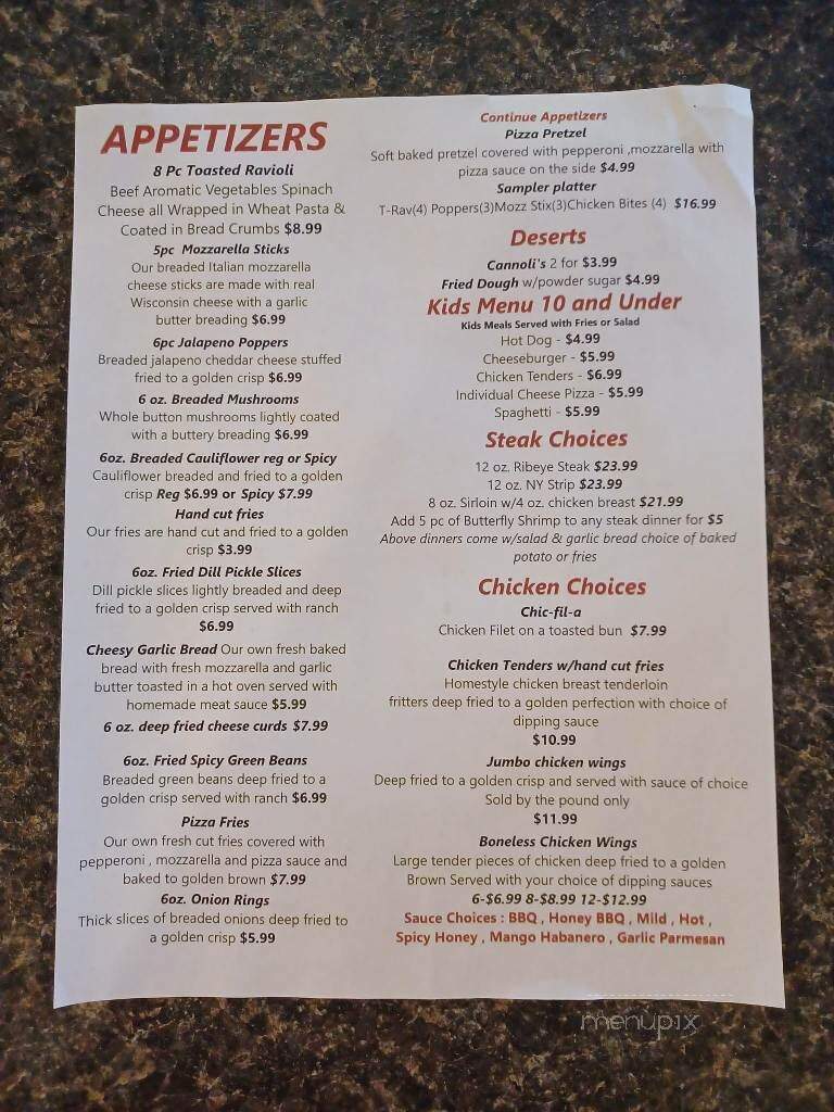 Salerno's Pizzeria - Perryville, MO menu_pic