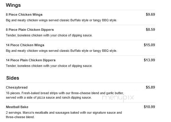 Marco's Pizza - Saint Peters, MO menu_pic