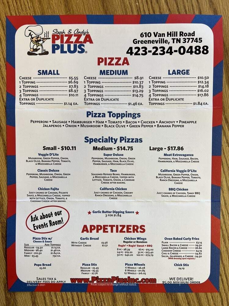 Pizza Plus - Greeneville, TN