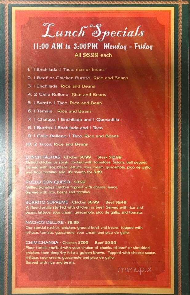 Chuck Wagon Cafe - Locust Grove, OK menu_pic