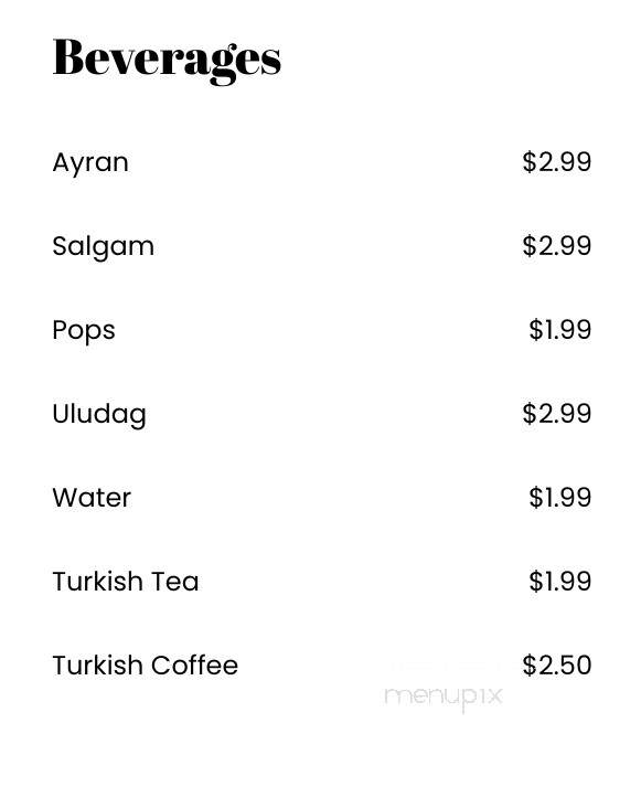 Istanbul Doner House - Mississauga, ON menu_pic
