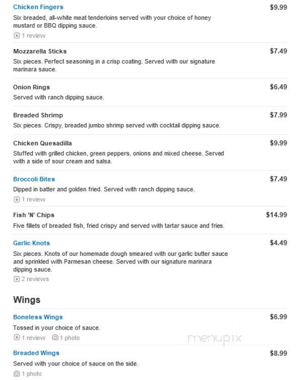 Pat's Pizza Family Restaurant - Holmes, PA menu_pic