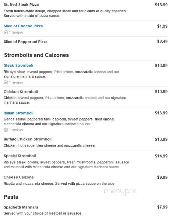 Pat's Pizza Family Restaurant - Holmes, PA menu_pic