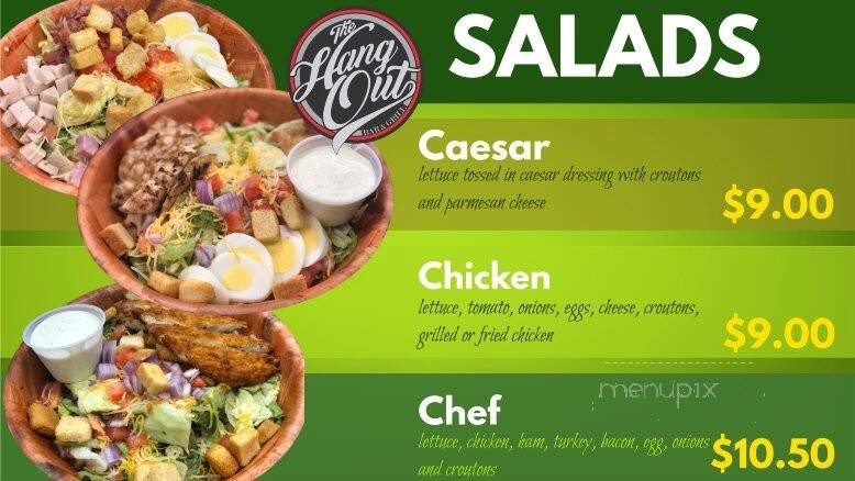 The Hangout Bar & Grill - Jacksonville, IL menu_pic