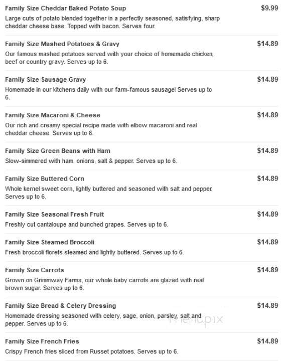 Bob Evans Restaurant - Gallipolis, OH menu_pic