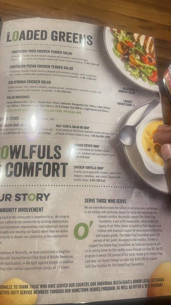 O'Charley's - Ashland, KY menu_pic