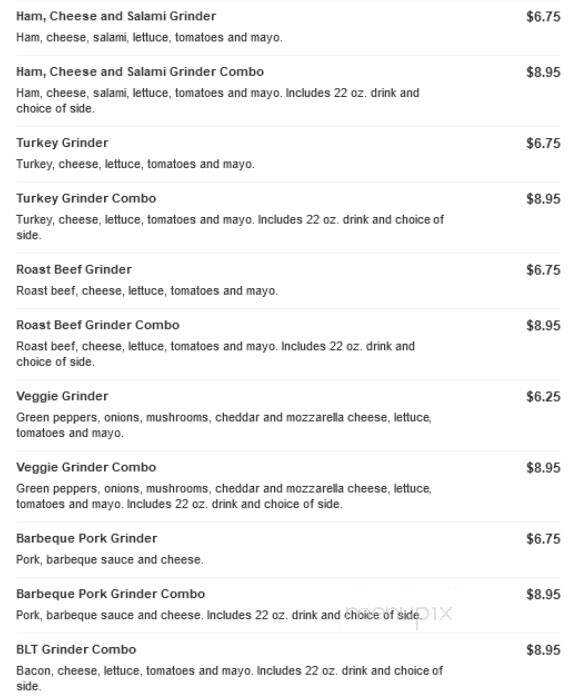 Bellacino's Pizza and Grinders - Muskegon, MI menu_pic
