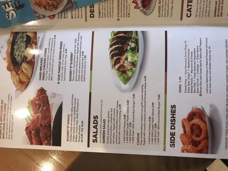 Shoney's - Branson, MO menu_pic