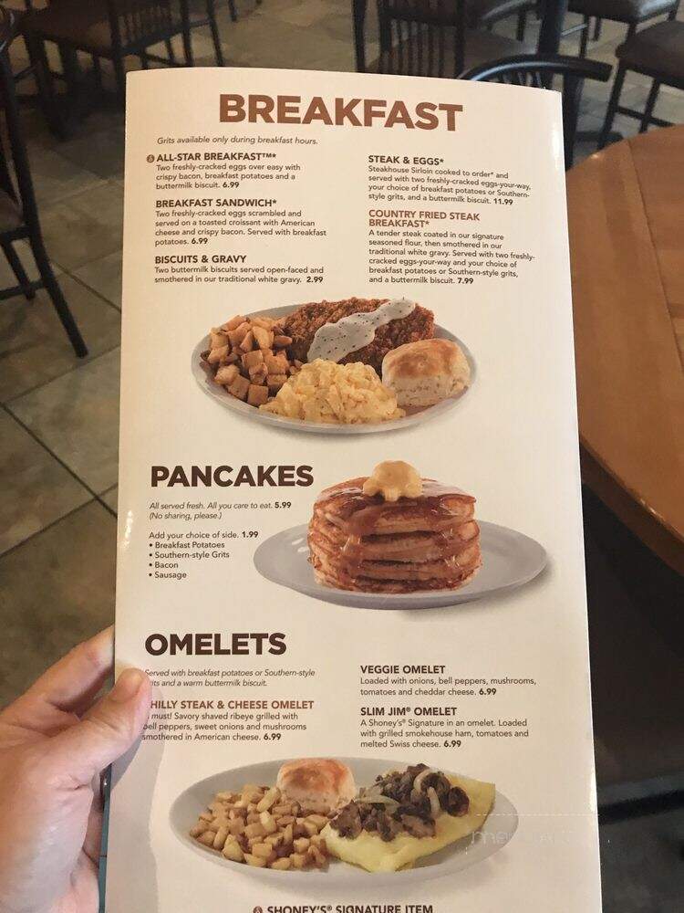 Shoney's - Branson, MO menu_pic