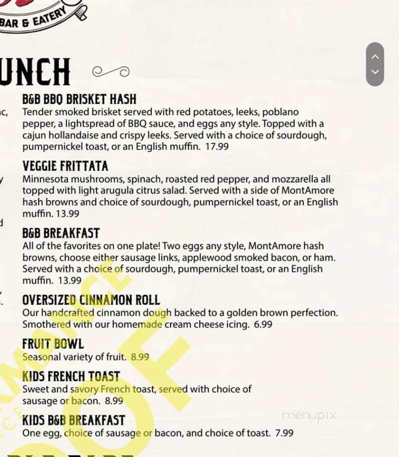 Brick and Bourbon - Eden Prairie, MN menu_pic