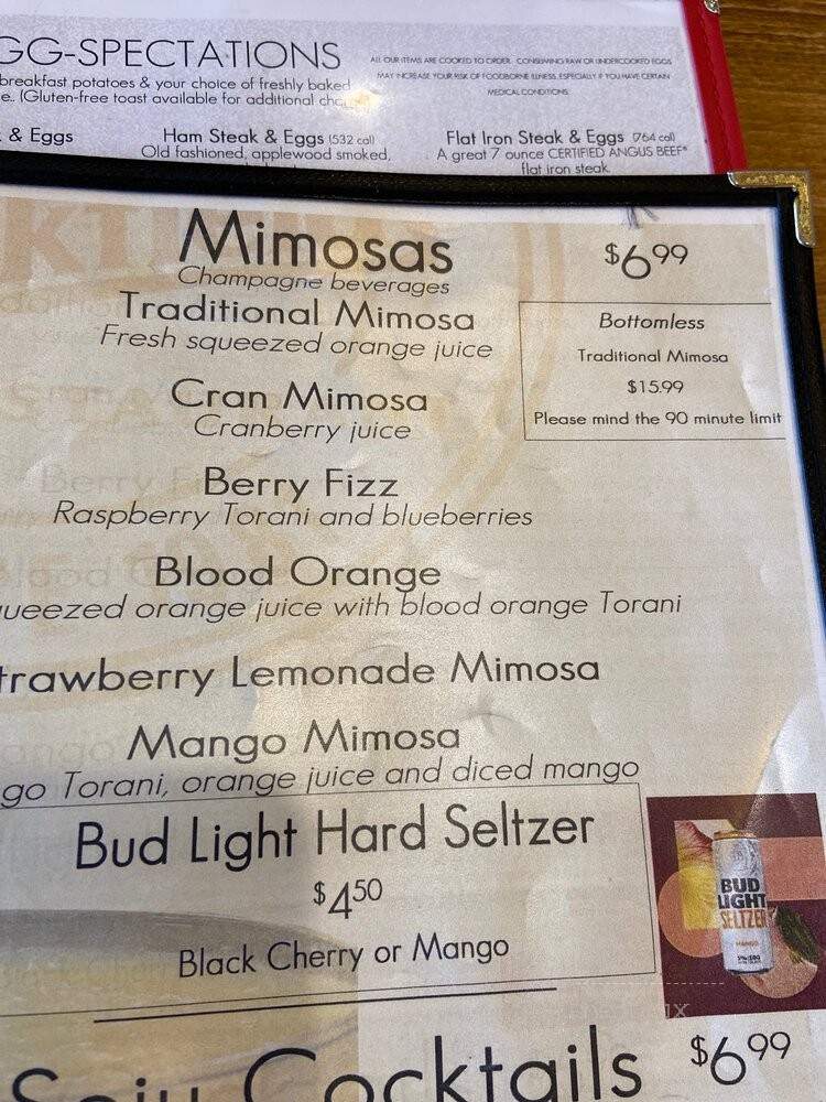 Brookfields Restaurant - Roseville, CA menu_pic