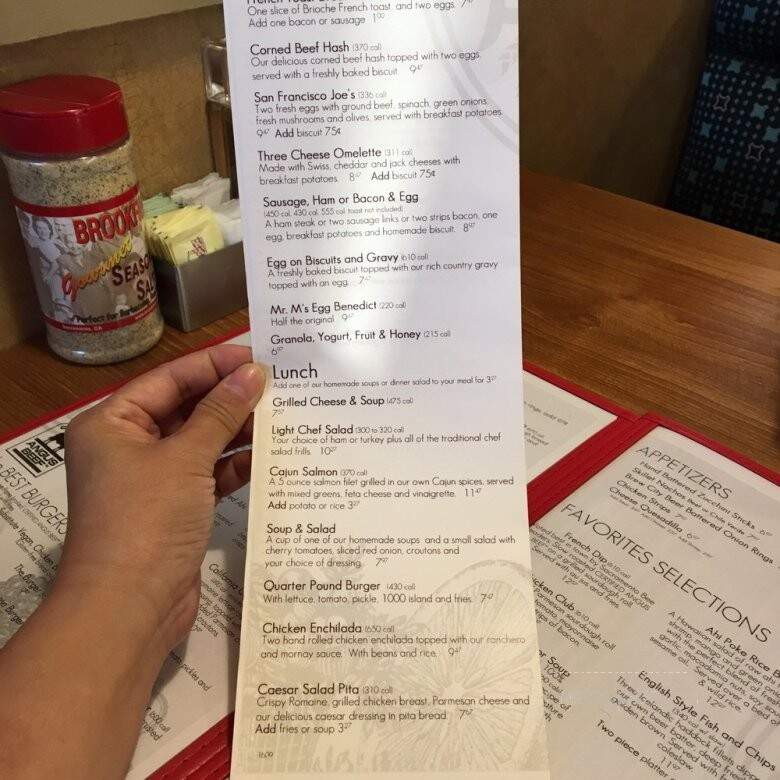 Brookfields Restaurant - Roseville, CA menu_pic