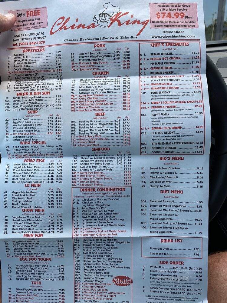 China King - Yulee, FL menu_pic