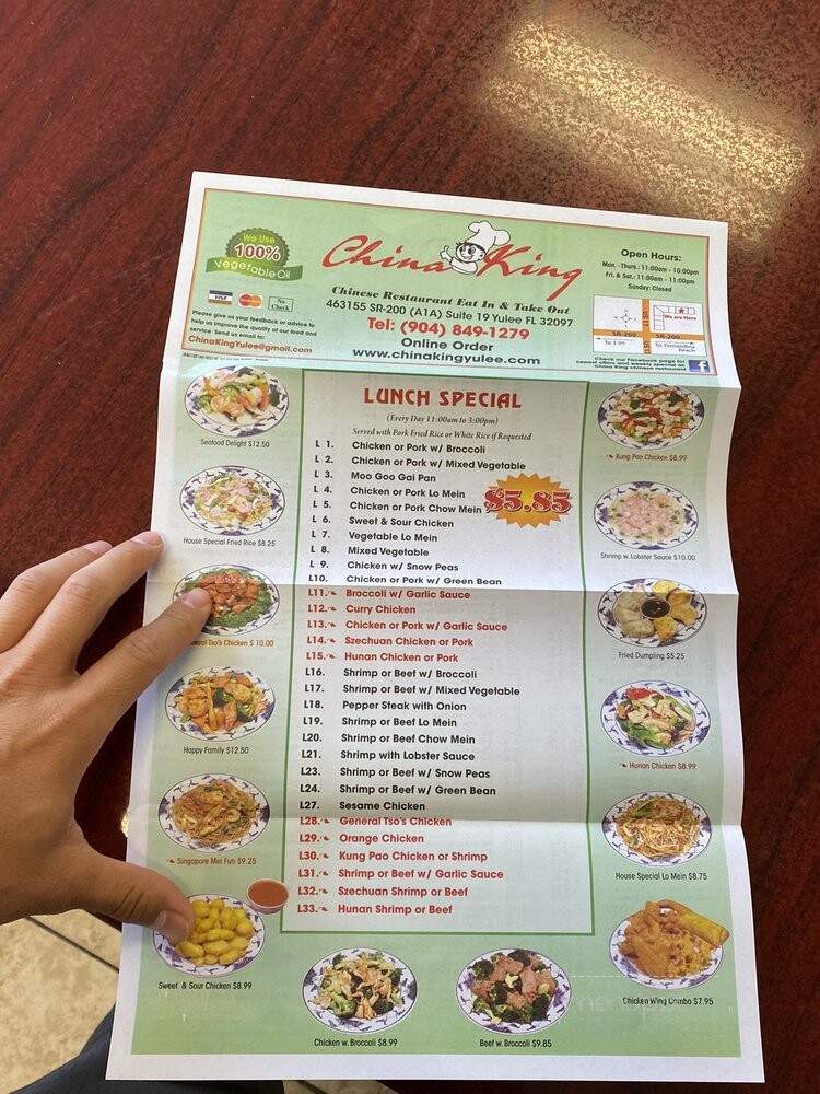 China King - Yulee, FL menu_pic