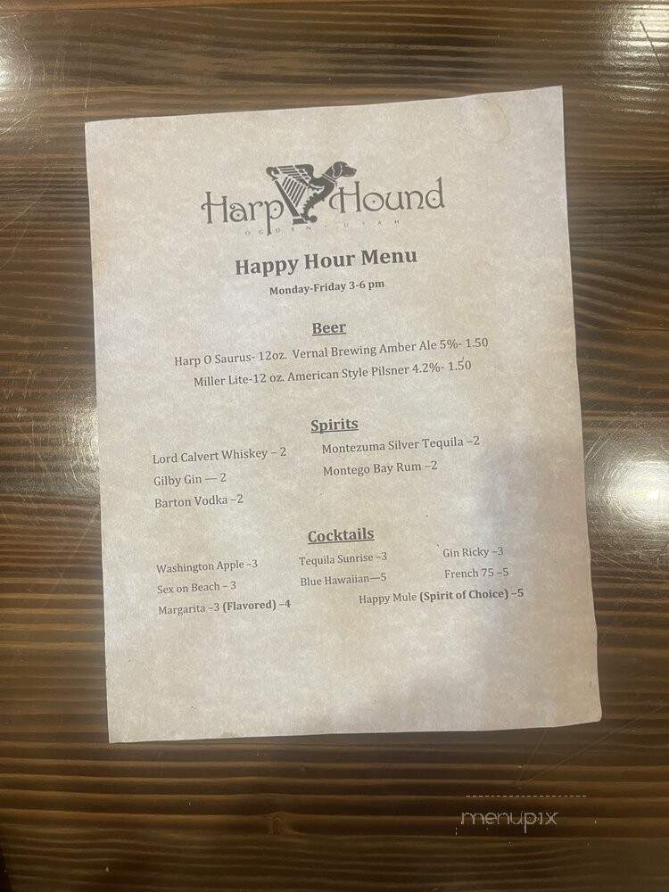 The Angry Goat Pub & Kitchen - Ogden, UT menu_pic