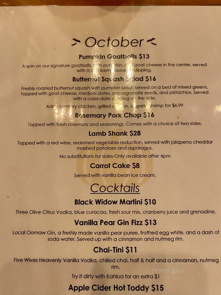The Angry Goat Pub & Kitchen - Ogden, UT menu_pic