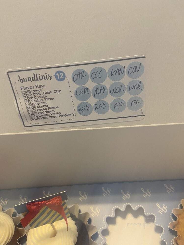 Nothing Bundt Cakes - Savannah, GA menu_pic