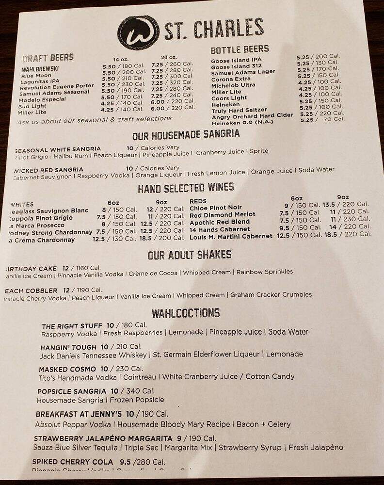 Wahlburgers - St. Charles, IL menu_pic