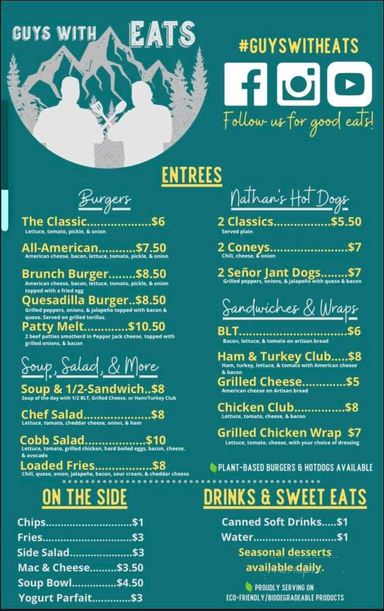 Guys With Eats - Sevierville, TN menu_pic