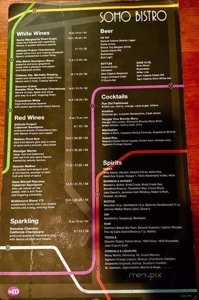 Soho Bistro - Jamaica, NY menu_pic