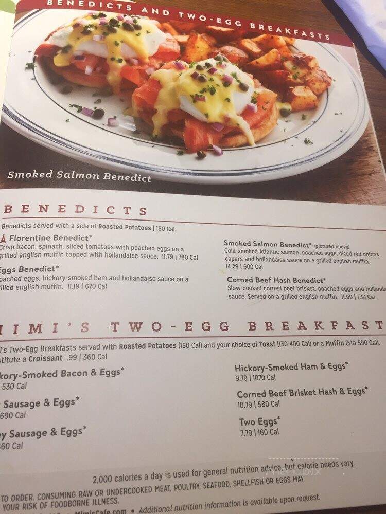Mimi's Bistro & Bakery - Albuquerque, NM menu_pic