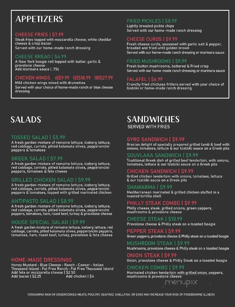 Online Menu Of La Bella Vita Italian Grill Shelby NC