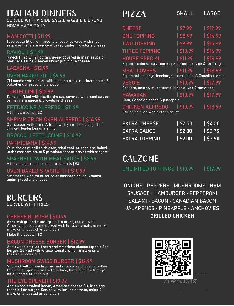 Online Menu Of La Bella Vita Italian Grill Shelby NC