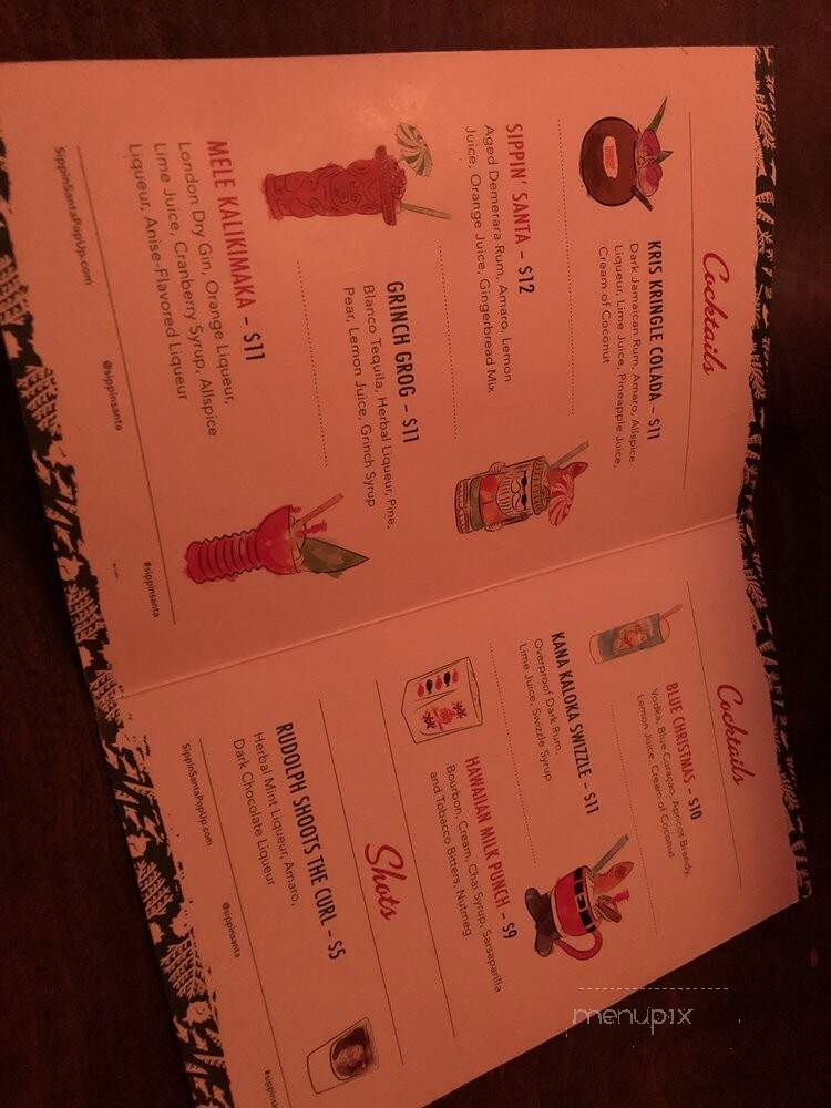 Saturn Room - Tulsa, OK menu_pic