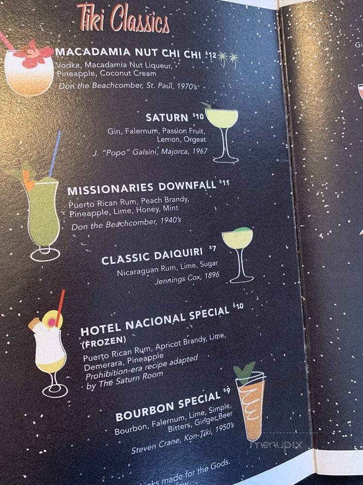 Saturn Room - Tulsa, OK menu_pic
