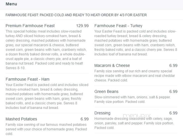 Bob Evans Restaurant - Norwalk, OH menu_pic