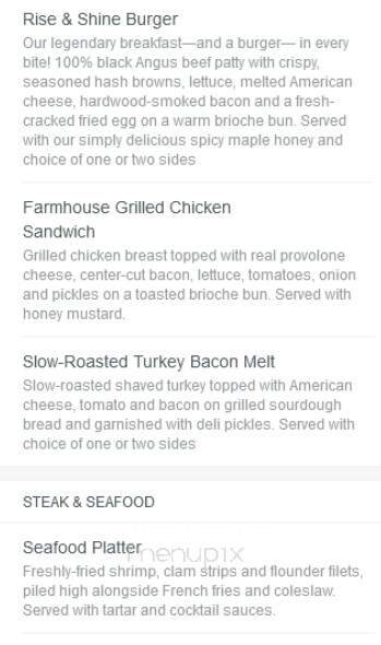 Bob Evans Restaurant - Norwalk, OH menu_pic