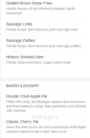 Bob Evans Restaurant - Norwalk, OH menu_pic