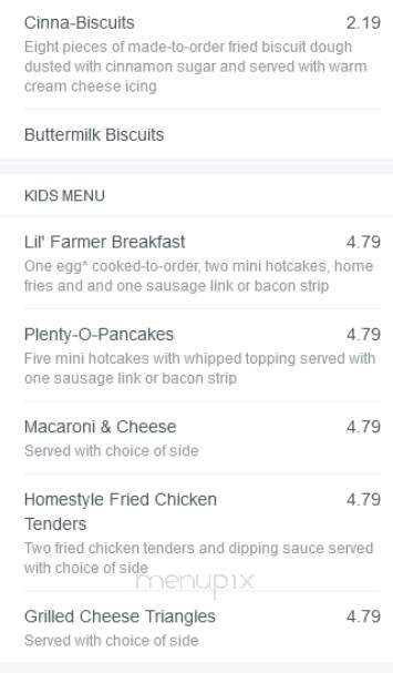 Bob Evans Restaurant - Norwalk, OH menu_pic