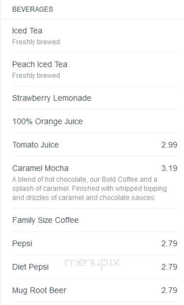 Bob Evans Restaurant - Norwalk, OH menu_pic