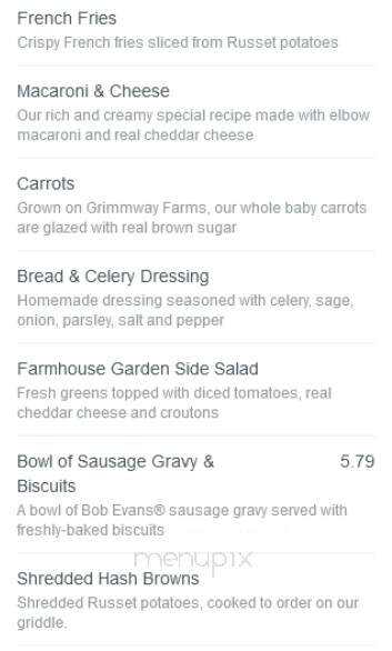 Bob Evans Restaurant - Norwalk, OH menu_pic