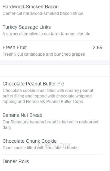 Bob Evans Restaurant - Norwalk, OH menu_pic