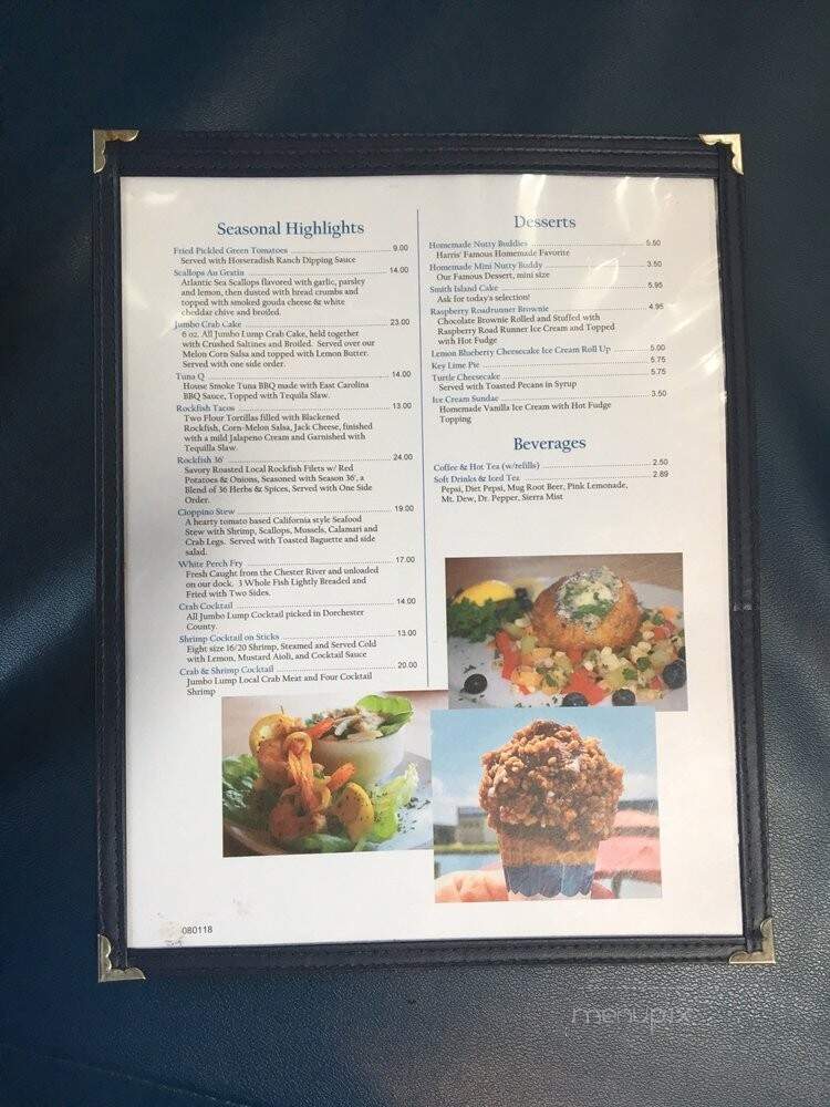 Harris Crab House - Grasonville, MD menu_pic
