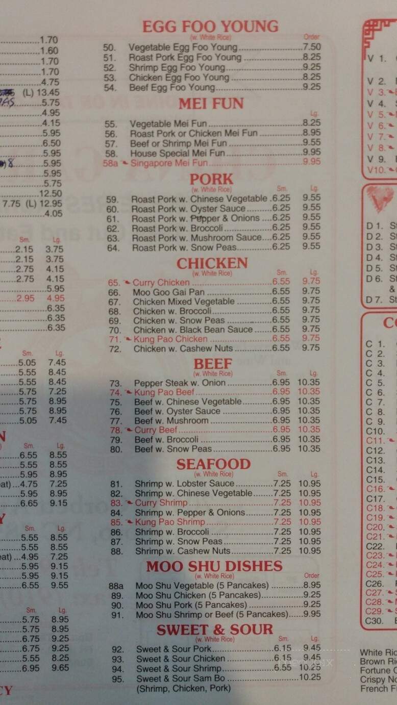 China Garden - Swansboro, NC menu_pic