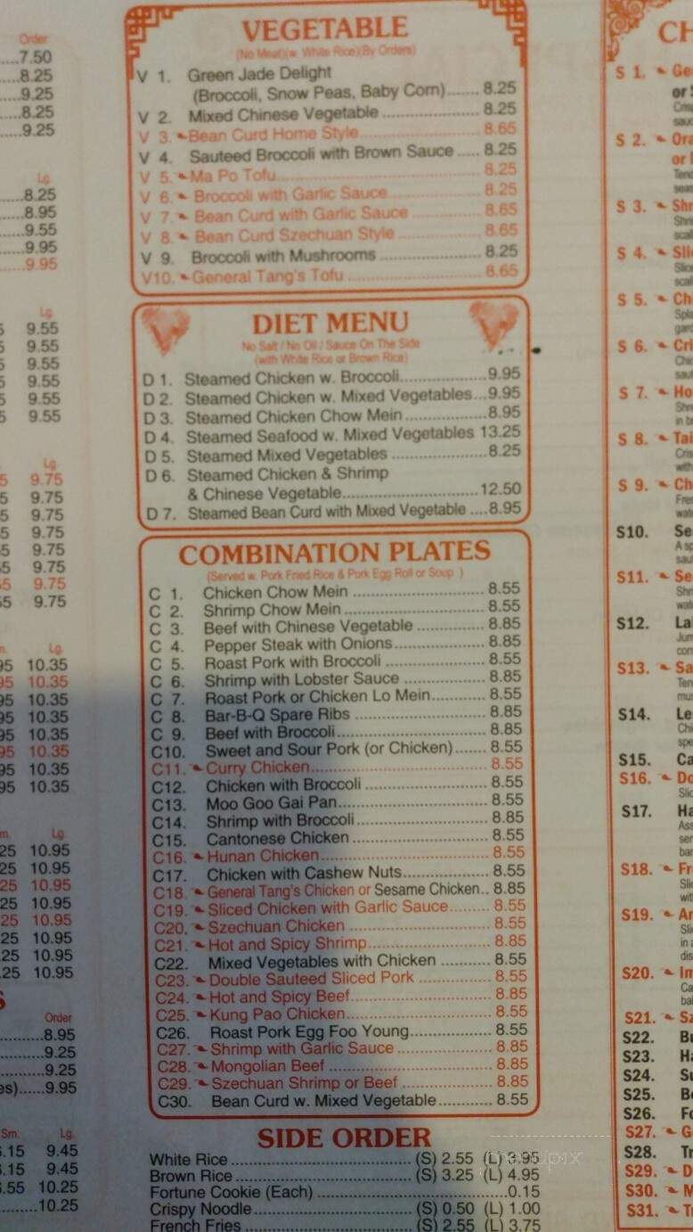 China Garden - Swansboro, NC menu_pic
