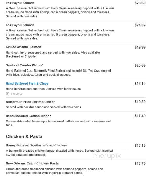 O'Charley's - Decatur, AL menu_pic