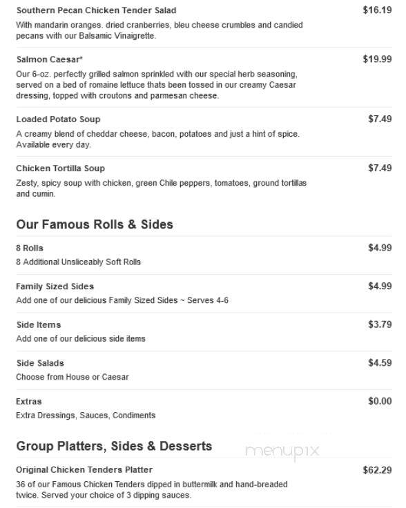 O'Charley's - Decatur, AL menu_pic