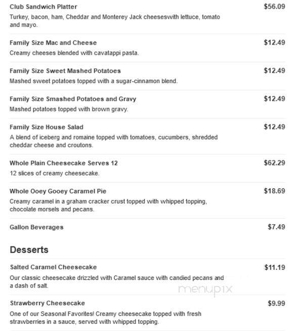 O'Charley's - Decatur, AL menu_pic