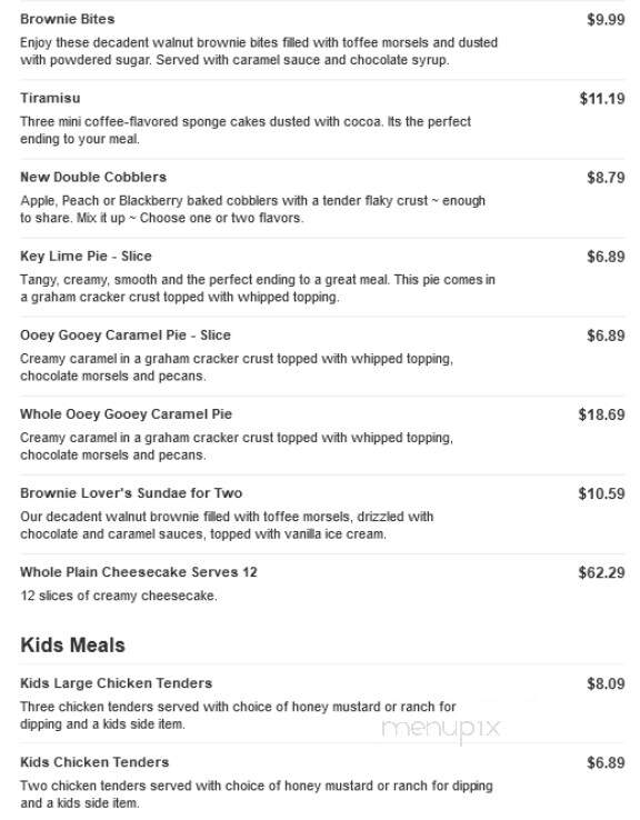 O'Charley's - Decatur, AL menu_pic
