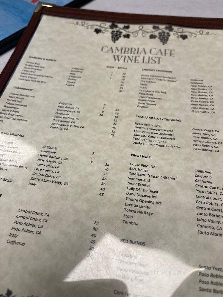 Cambria Cafe - Cambria, CA