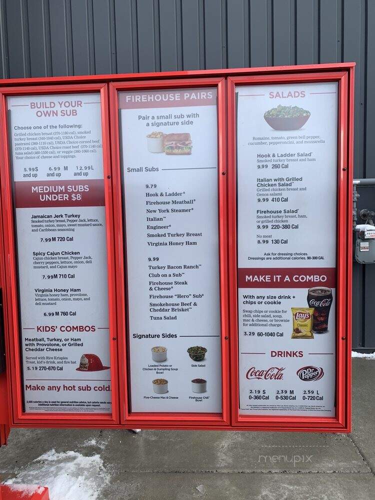 Firehouse Subs - Anchorage, AK menu_pic
