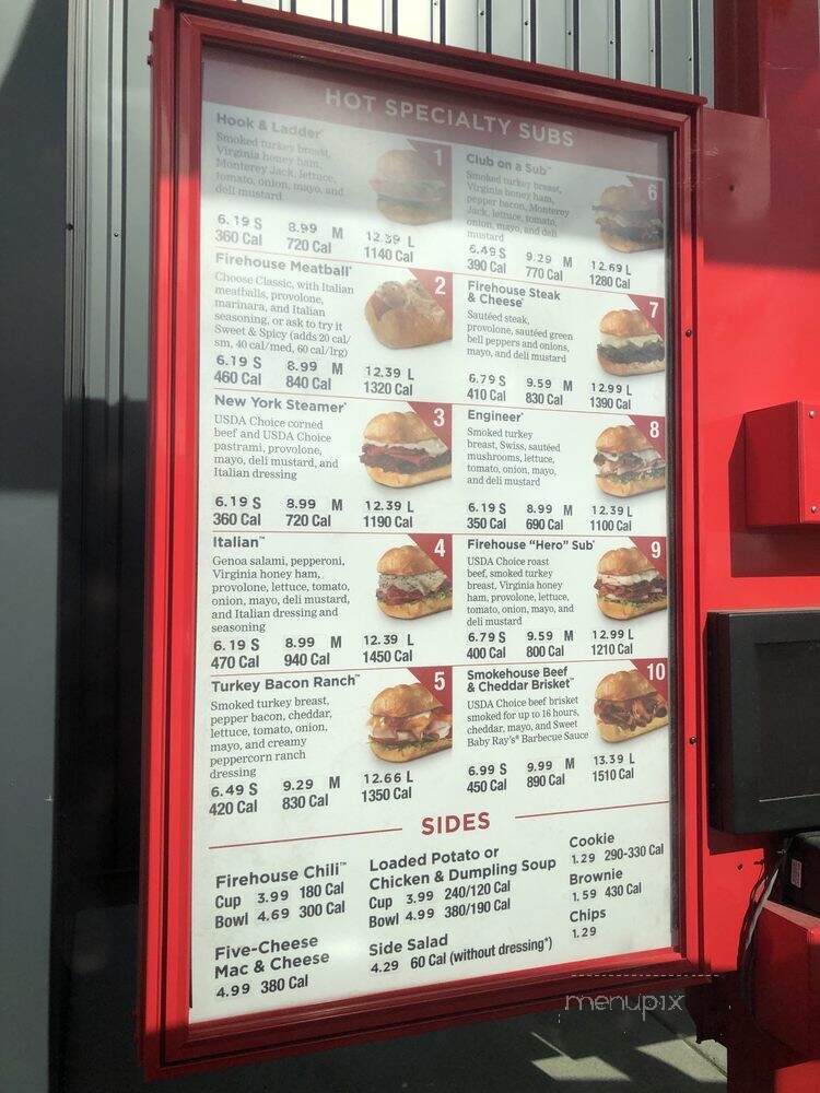 Firehouse Subs - Anchorage, AK menu_pic