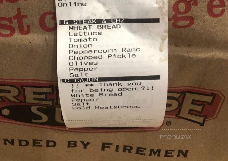 Firehouse Subs - Anchorage, AK menu_pic